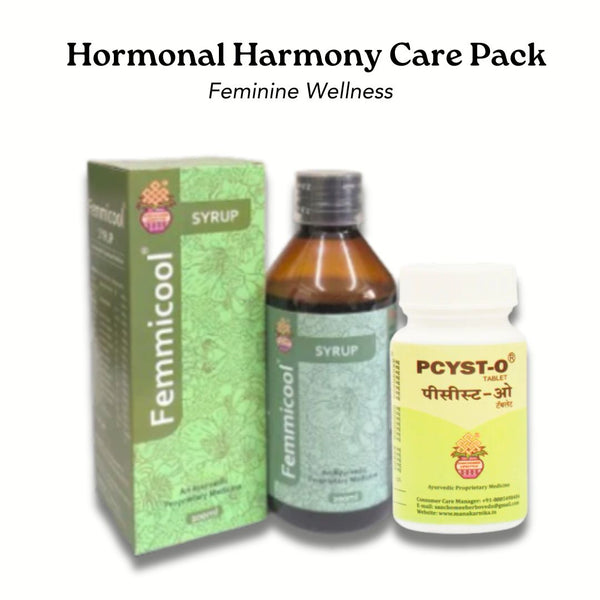 Hormonal Harmony Care Pack - Pcyst-O Tablets & Femicool Syrup