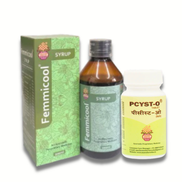 Hormonal Harmony Care Pack - Pcyst-O Tablets & Femicool Syrup