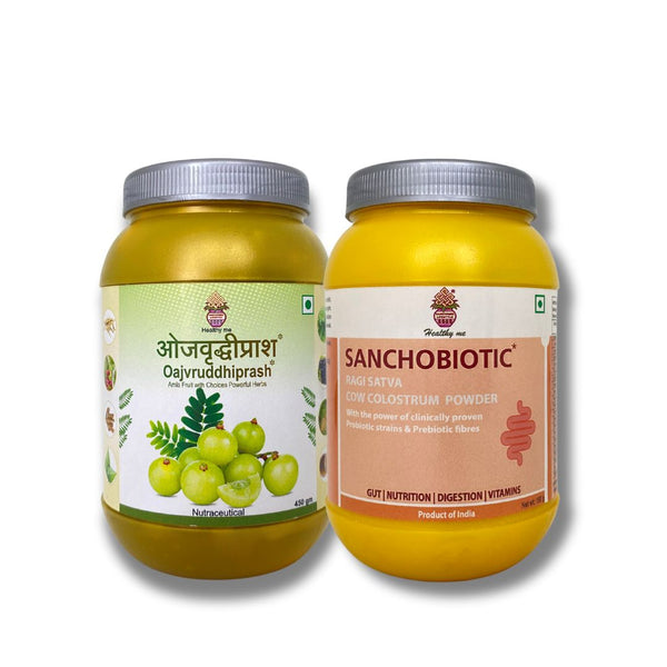 Natural Digestive & Immunity Wellness Duo – Oajvruddhiprash & Sanchobiotic Powder