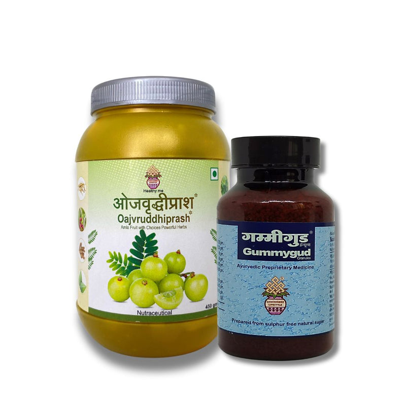 Immunity & Vitality Booster Combo – Oajvruddhiprash & Gummygud Granules