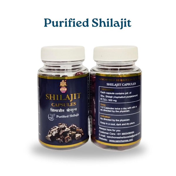 Shilajit Capsules -  Purified Shilajit (60 Capsules)